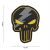 Punisher Thunder PVC patch - galben